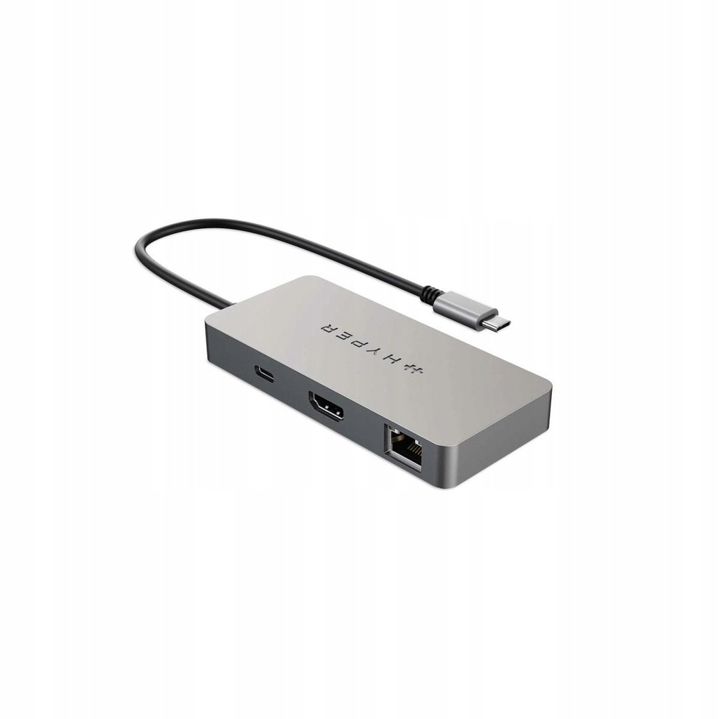 Koncentrator Hyper 5-Port USB-C HUB, 4K HDMI, 2x USB-A, USB-C DP, Gigabit