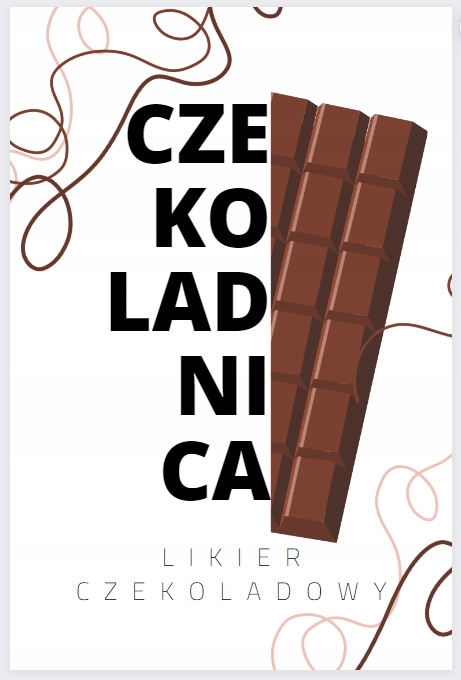 ZAWIESZKI NA ALKOHOL LIKIER 10 SZT CZEKOLADNICA