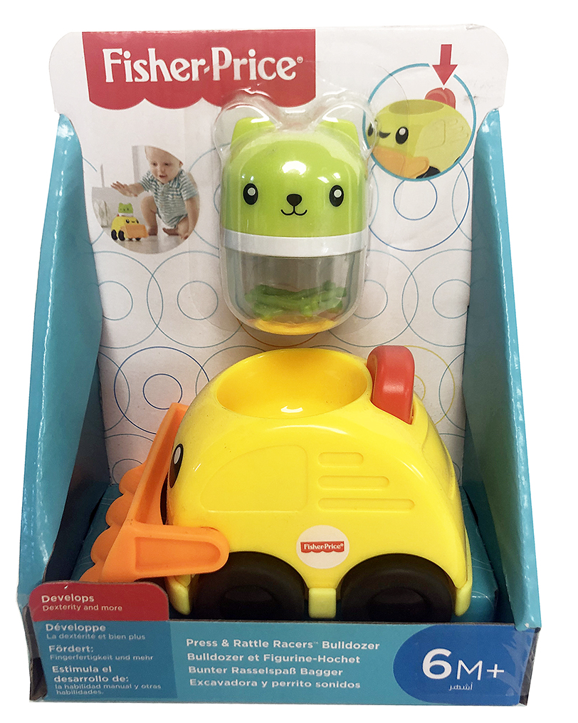 FISHER PRICE BULDOŻER Z GRZECHOTKĄ