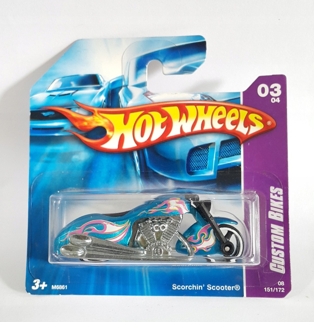 NOWE HOT WHEELS MOTOCYKL MOTOR SCORCHIN' SCOOTER