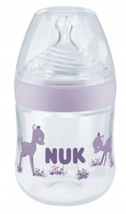 NUK butelka nature sense z PP ze wskaźnikiem temperatury S fioletowa 150 ml