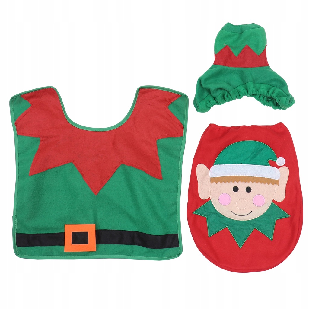 Santa Toilet Seat Cover 3 Pcs