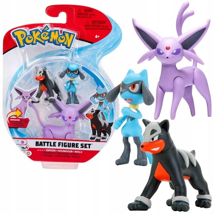 POKEMONY ZESTAW 3 FIGUREK ESPEON HOUNDOUR PKW0172