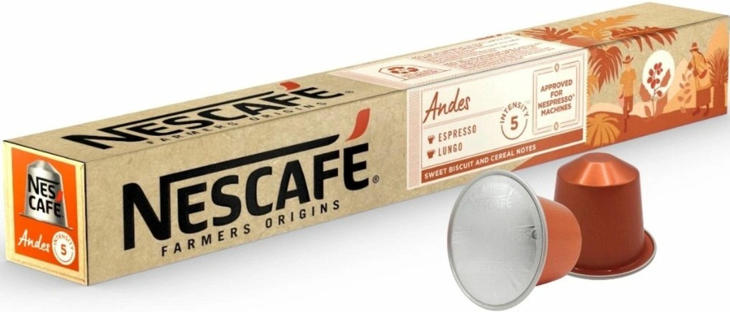 NESCAFE Farmers Origins 10 Kapsułek Andes Lungo