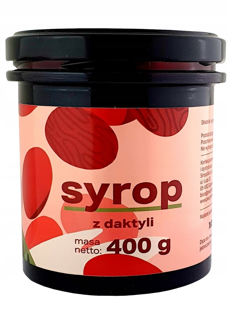 PIĘĆ PRZEMIAN SYROP Z DAKTYLI 100% BEZGLUTENOWY 400g