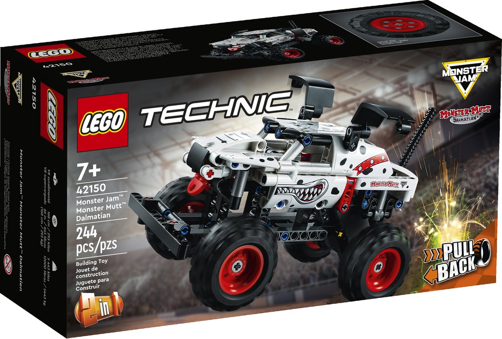 KLOCKI LEGO TECHNIC 42150 MONSTER JAM MONSTER MUTT DALMATIAN TRUCK JEEP