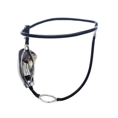Stainless Steel Chastity Belt Silicone Belt M