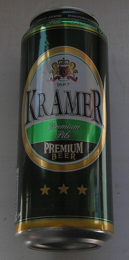 PUSZKA PIWO KRAMER PREMIUM PILS VAN PUR 2006