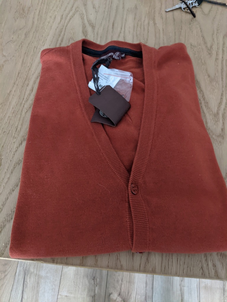 Sweter męski XL Mario Conti bawełna wyjątkowy