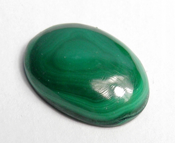 MALACHIT naturalny , Kaboszon (17/13mm) CZ19