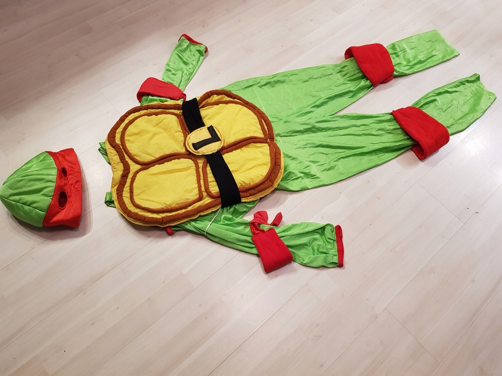 KOSTIUM strój kombinezon żółw ninja żółwia ninja