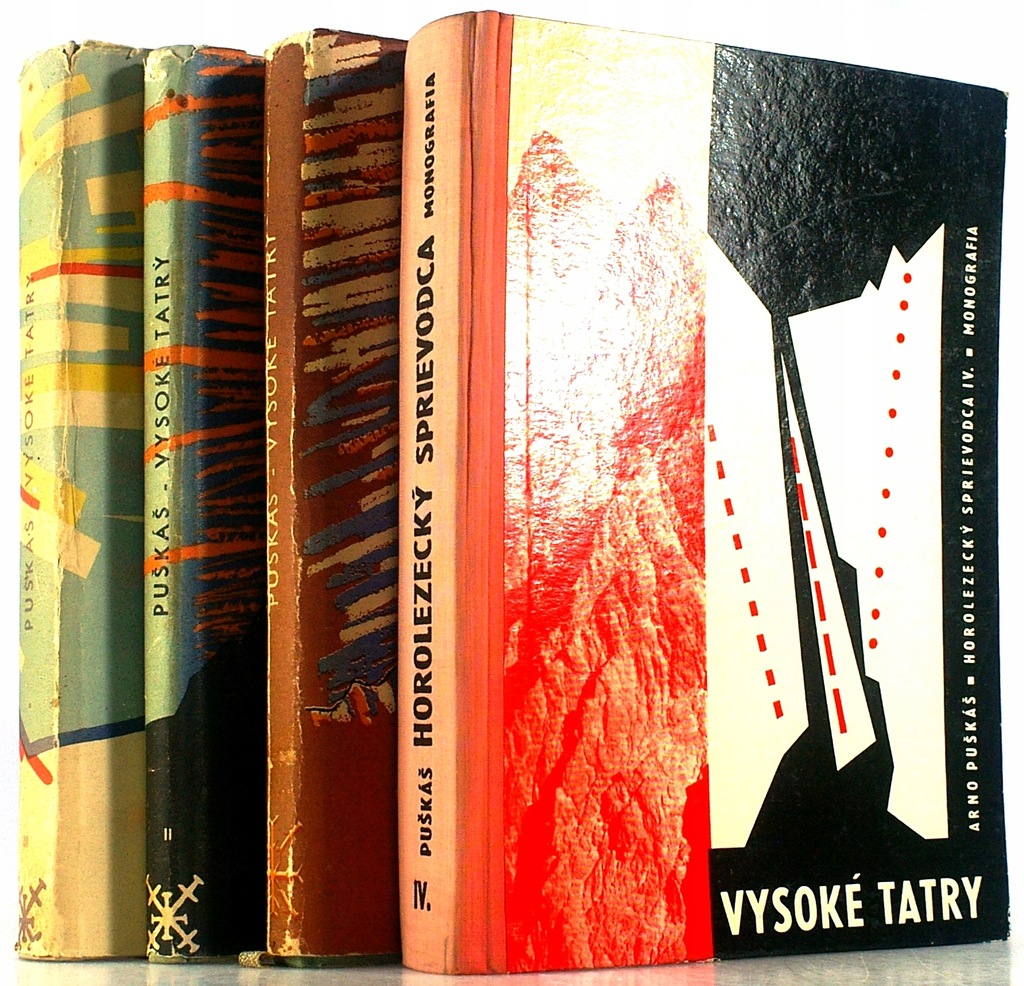VYSOKE TATRY tom 1-4 Arno Puskas AUTOGRAF