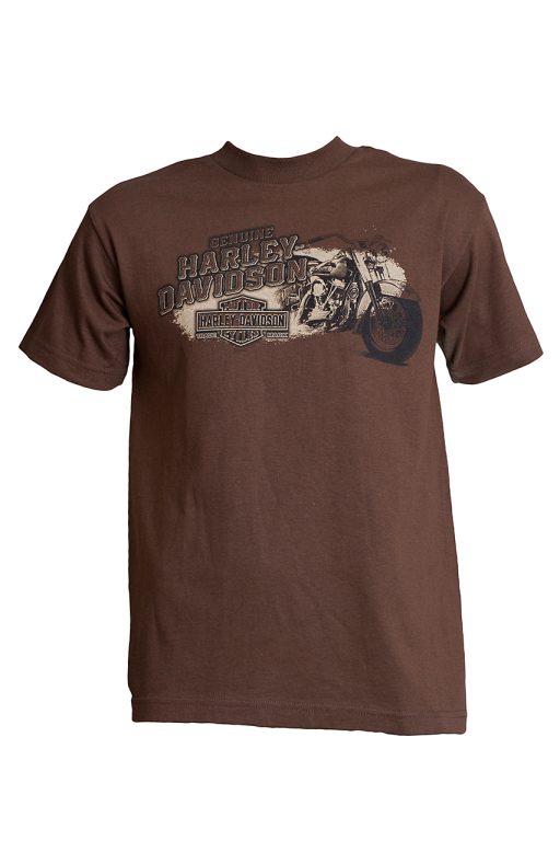 T-shirt brązowy Motor Cycles Harley Davidson (M)