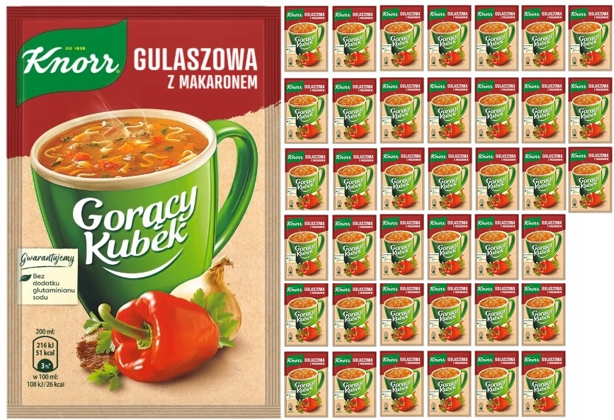 40 x Knorr Gorący Kubek Gulaszowa 16 g