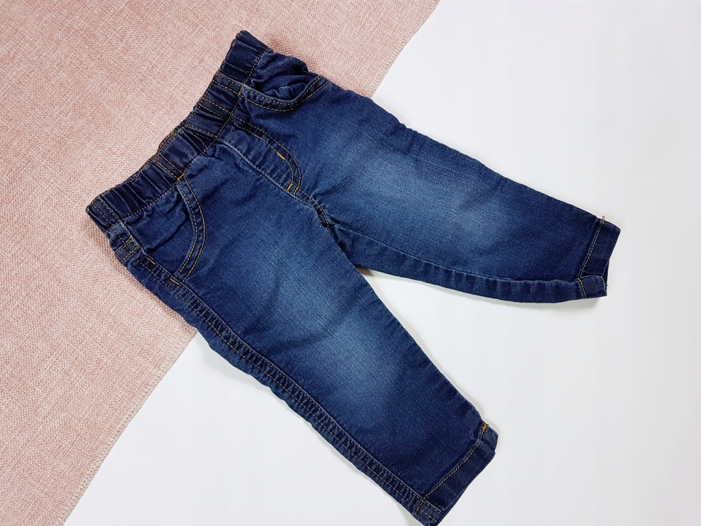 Mothercare Spodnie miękki elastyczny jeans 80