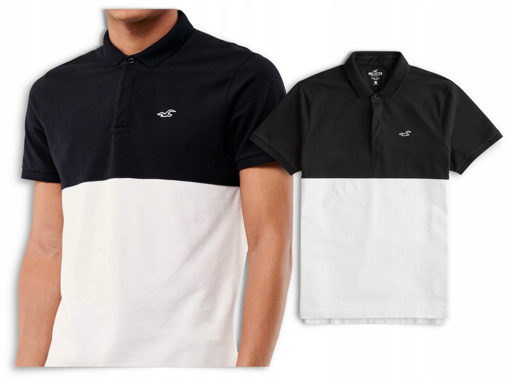 HOLLISTER polo męskie Stretch Slim Fit USA roz. L