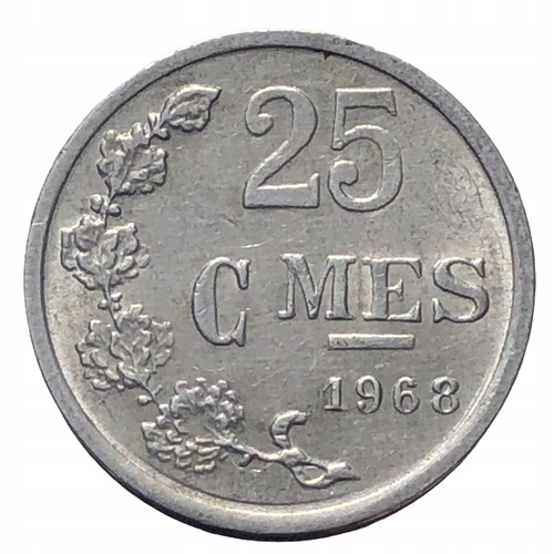 17211. Luksemburg - 25 centymów - 1968r.