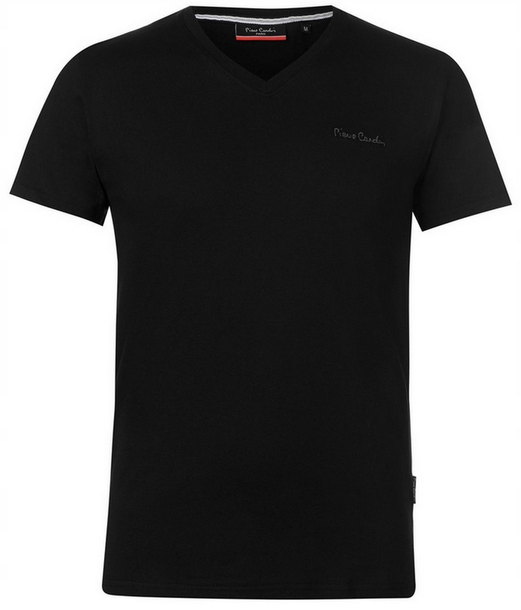T-shirt PIERRE CARDIN V-neck szpic serek XL
