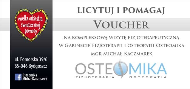 Voucher na kompleksową wizytę fizjoterapeutyczną.