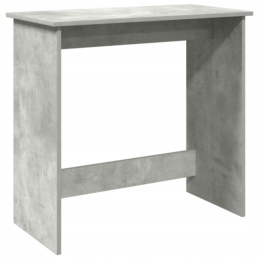 Biurko, szarość betonu, 80x40x75 cm, materiał drewnopochodny