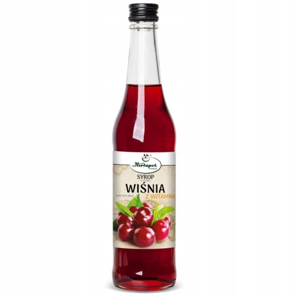 Herbapol Syrop Wiśnia z witaminą C 480 ml