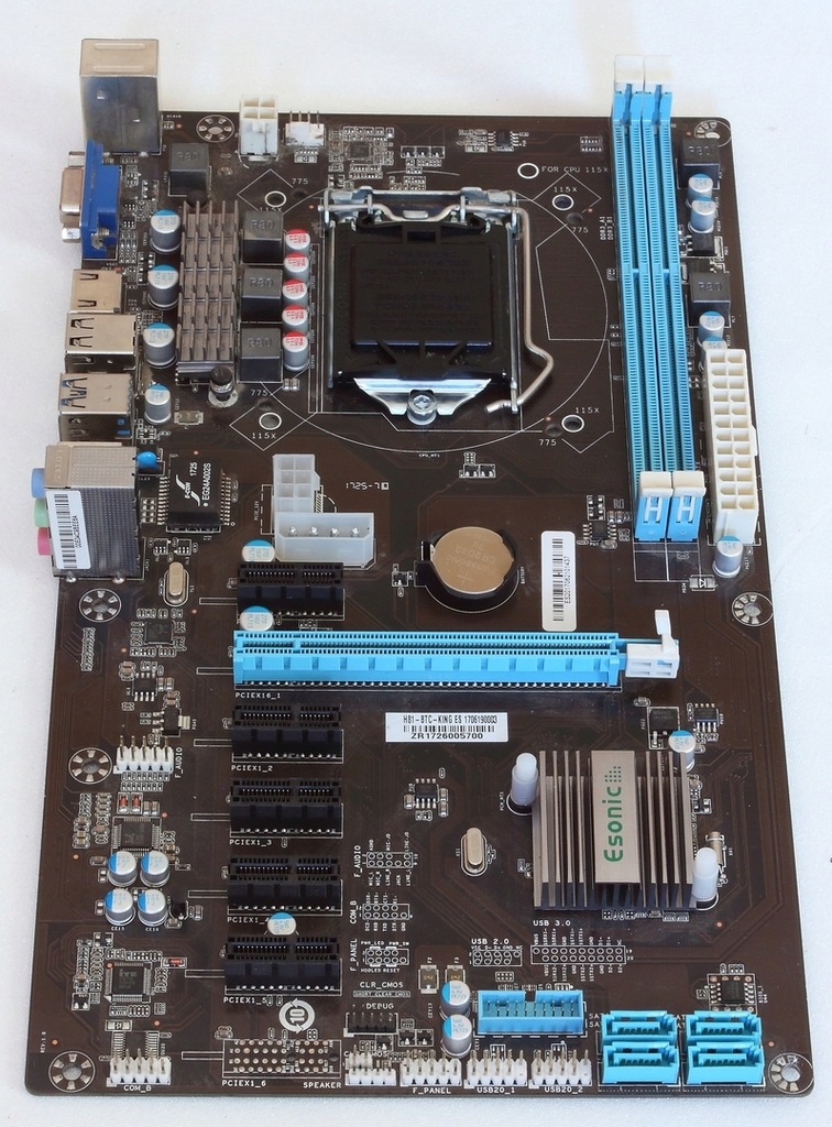 PŁYTA GŁÓWNA ESONIC H81 BTC KING LGA1150 WIN 10 !! - 9192039874 ...