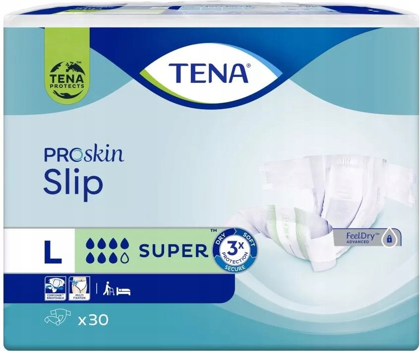 Tena Proskin Slip Super L Pieluchomajtki 30 szt.