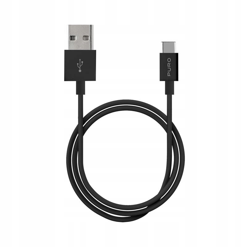 PURO White - Kabel połączeniowy USB-A / USB-C 1 m
