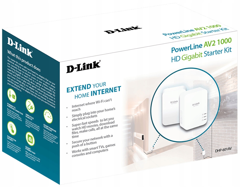 Купить D-LINK DHP-601AV KIT powerline LAN GIGABIT 2 шт.: отзывы, фото, характеристики в интерне-магазине Aredi.ru