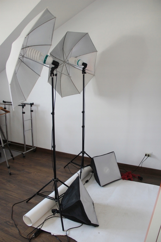 Studio fotograficzne domowe kompletne zestaw