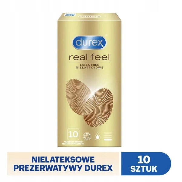 Durex prezerwatywy Real Feel 10szt bez lateksu