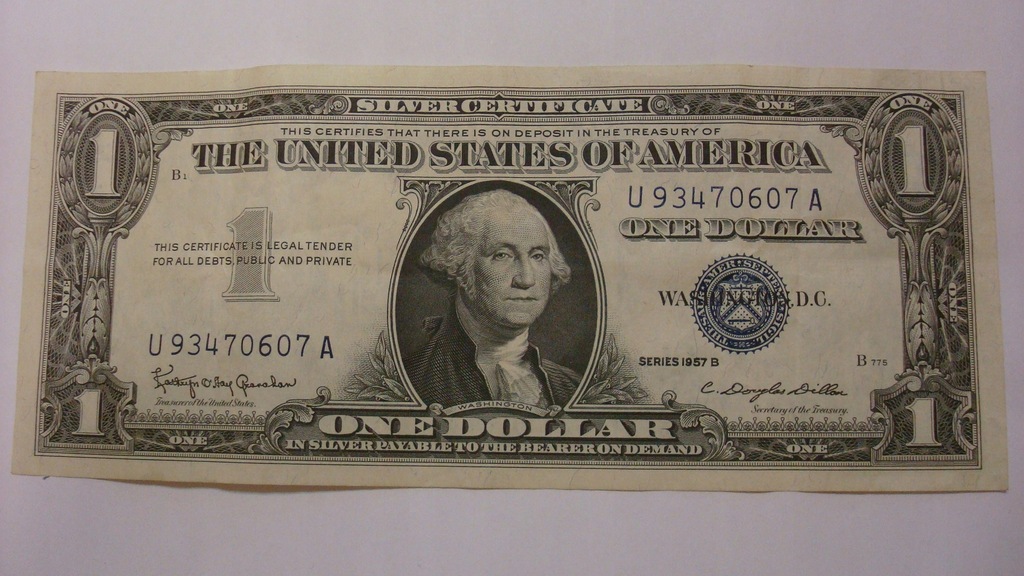 Banknot - USA 1 dolar 1957 B stan 2