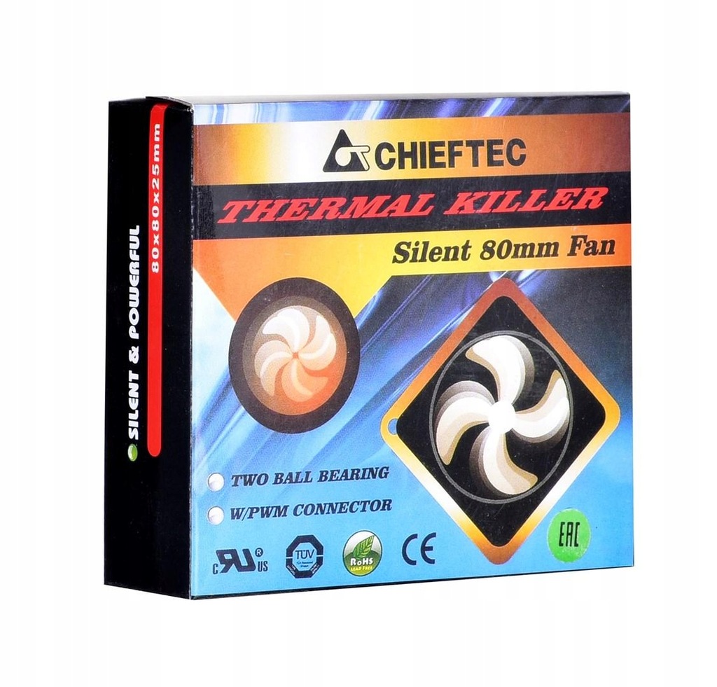 Wentylator do obudowy Chieftec AF-0825PWM 80 mm 2200 obr/min