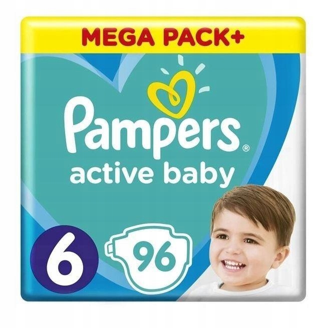 Pampers pieluchy Active Baby Dry Mega Pack 96szt