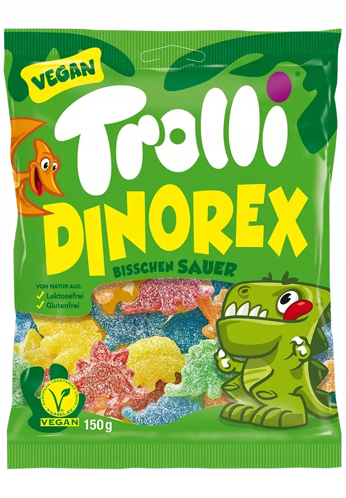 CHEMIA Z NIEMIEC Trolli Dinorex Żelki 150 g