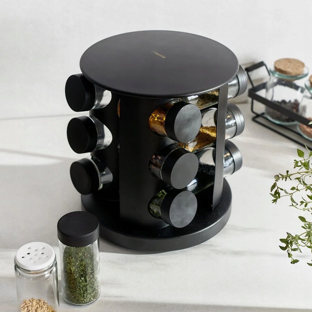 Купить ВРАЩАЮЩАЯСЯ ПОДСТАВКА ДЛЯ СПЕЦИЙ С 12 ДОМАШНИМИ БАНОЧКАМИ ...