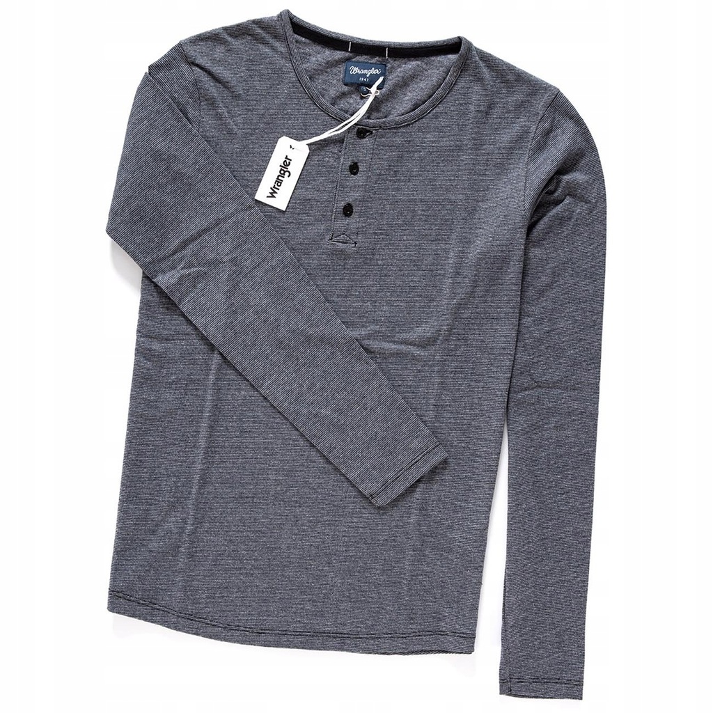 WRANGLER LS HENLEY MĘSKI LONGSLEEVE REGULAR ___ S