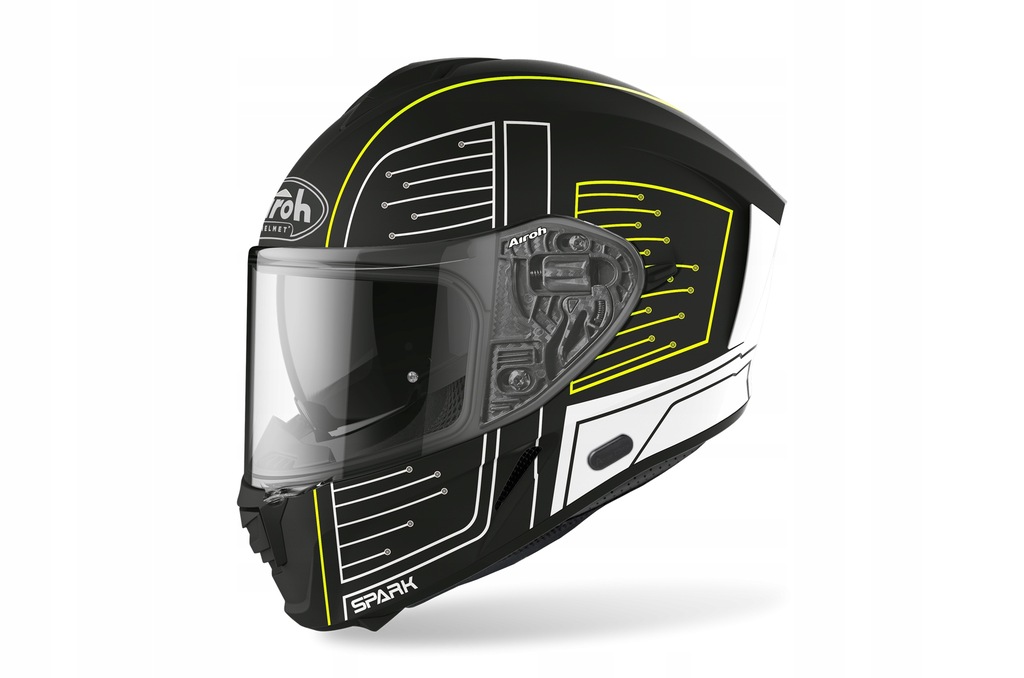 Kask z blendą,pinlock AIROH SPARK CYRCUIT FLUO XL