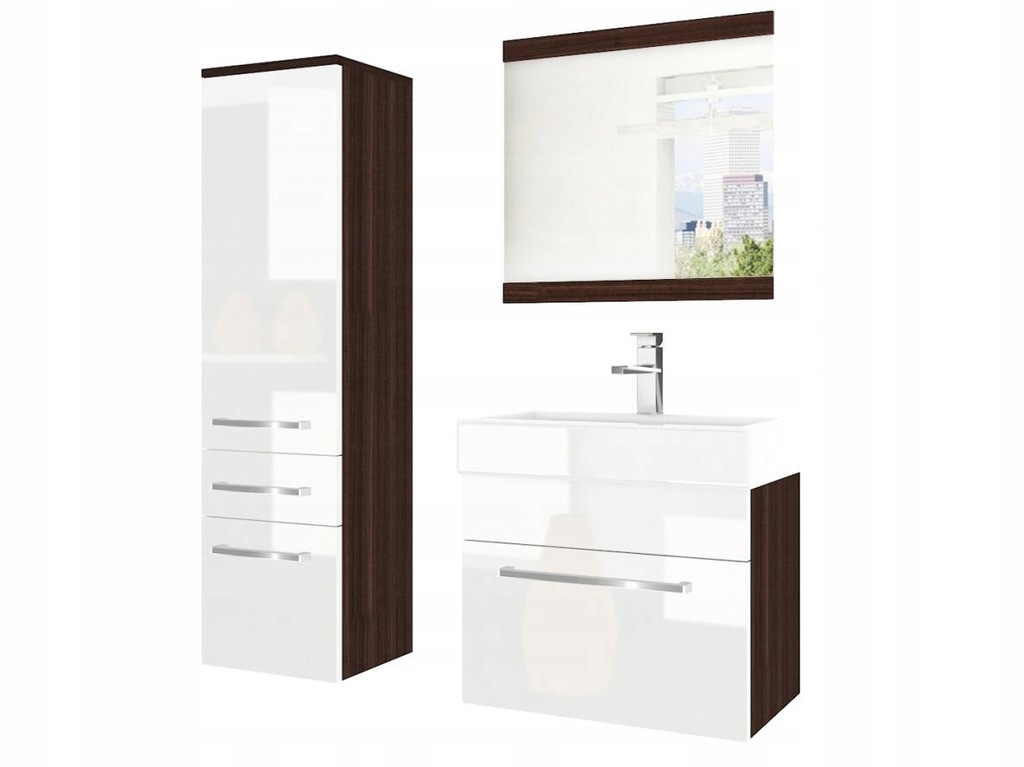 Купить Мебель для ванной комнаты с ЗЕРКАЛОМ и БАТАРЕЕЙ: отзывы, фото, характеристики в интерне-магазине Aredi.ru