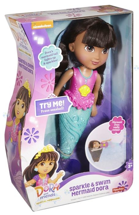 FISHER PRICE DORA MAGICZNA PŁYWACZKA SYRENKA DORA