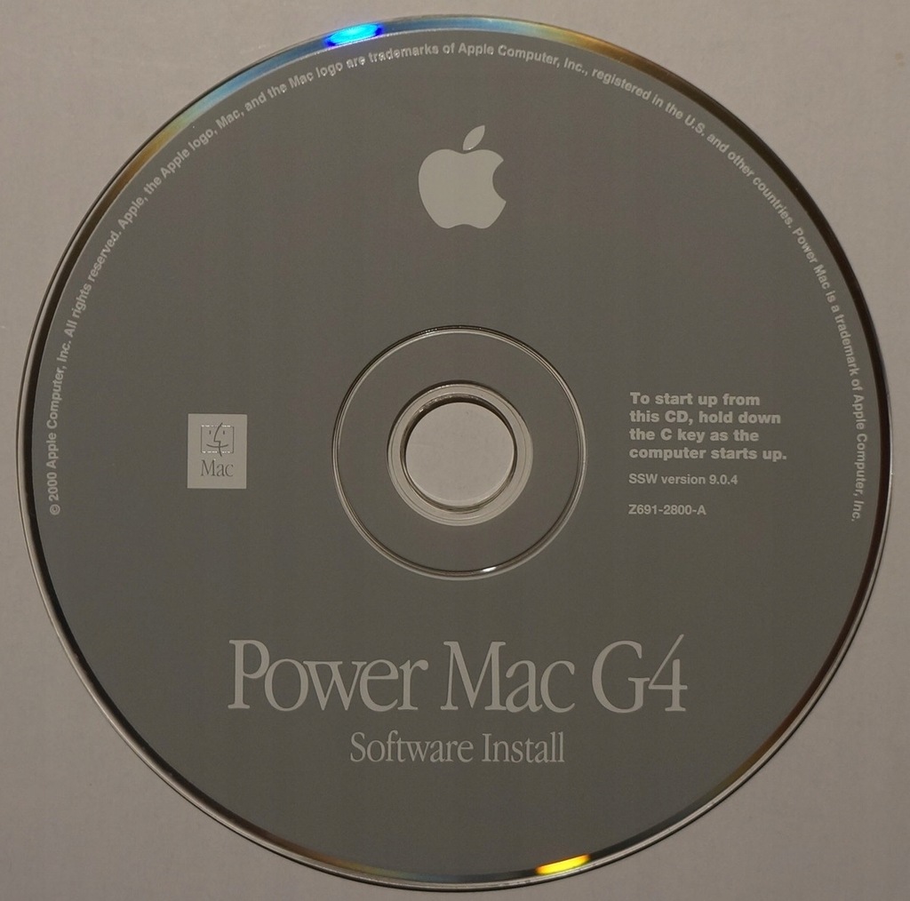 POWER MAC G4 SOFTWARE INSTALL