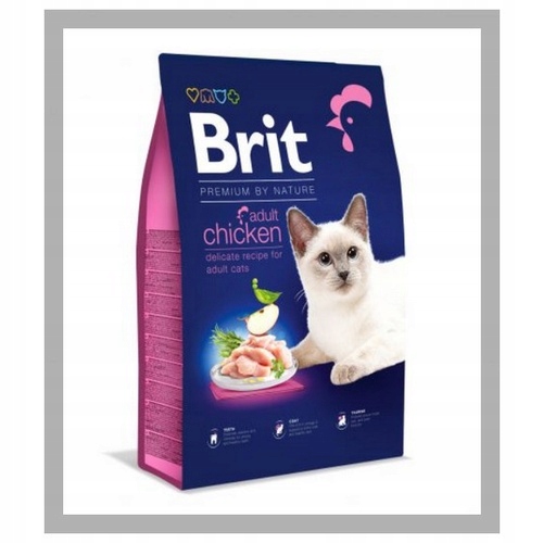 Brit Premium Cat Adult Chicken 800g. Sucha karma