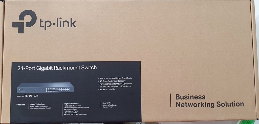 SWITCH TP-LINK TL-SG1024 24 porty gigabit do RACK