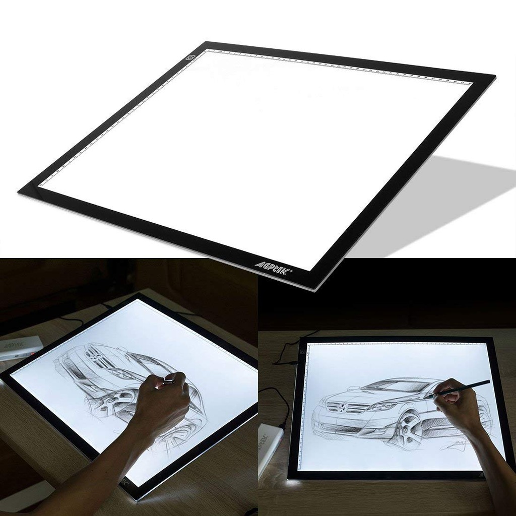 AGPtek Ultra-cienka tablica LED rysowanie A4