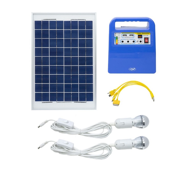 Zestaw SOLARNY z akumulatorem panel 30W na DZIAŁKĘ 7400218160 oficjalne archiwum Allegro