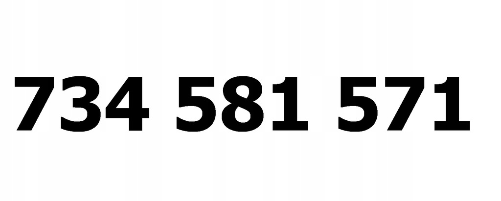 734 581 571 ----- złoty numer BIEDRONKA vip numer