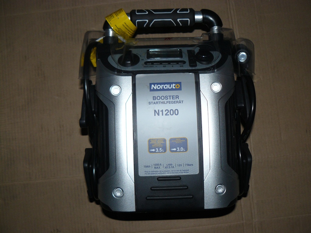 Booster Norauto N1200 19 Ah 12 V NORAUTO BOOSTER PREMIUM N1200 150 zł taniej - 8717063761 - oficjalne  archiwum Allegro