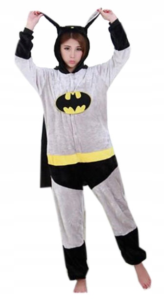 PIŻAMA KOMBINEZON KIGURUMI DRES ONESIE BATMAN L 40