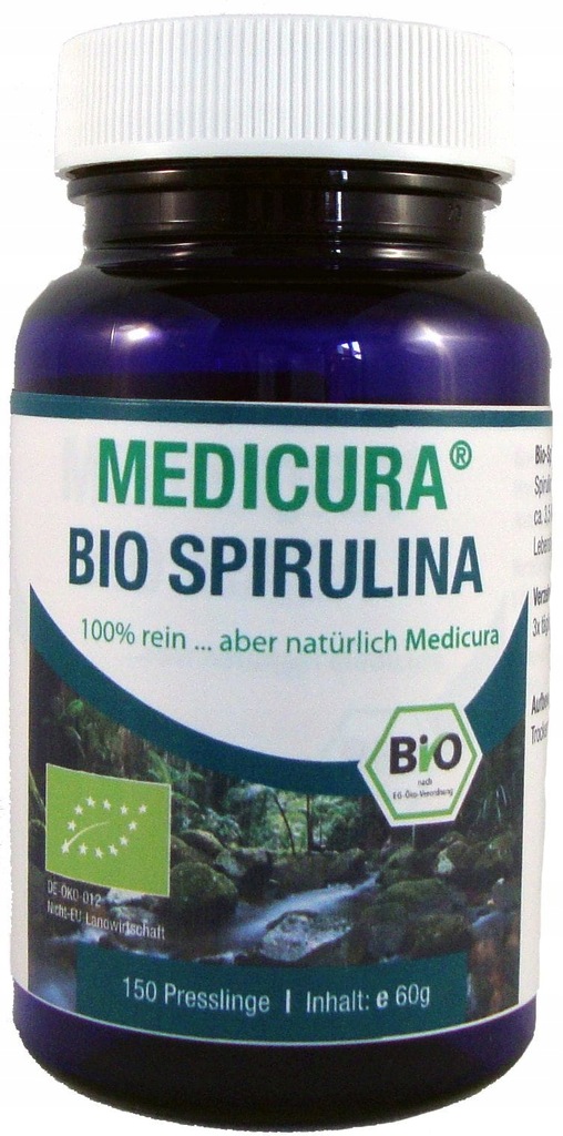 Spirulina w pastylkach glony bio 60 g 150 szt. med