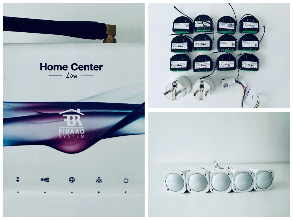 ZESTAW - 20 urządzeń - Fibaro Home Center 2 Lite - Z-Wave